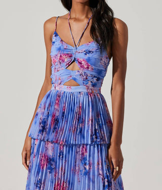 Astr - Daytona Pleated Floral Maxi Dress