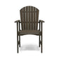 Outdoor Weather Resistant Acacia Wood Adirondack Dining Chairs (Set of 2)