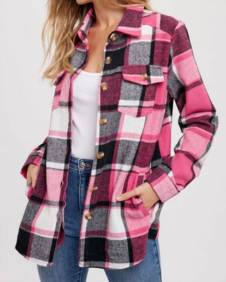 Bluivy - Flannel Plaid Shacket