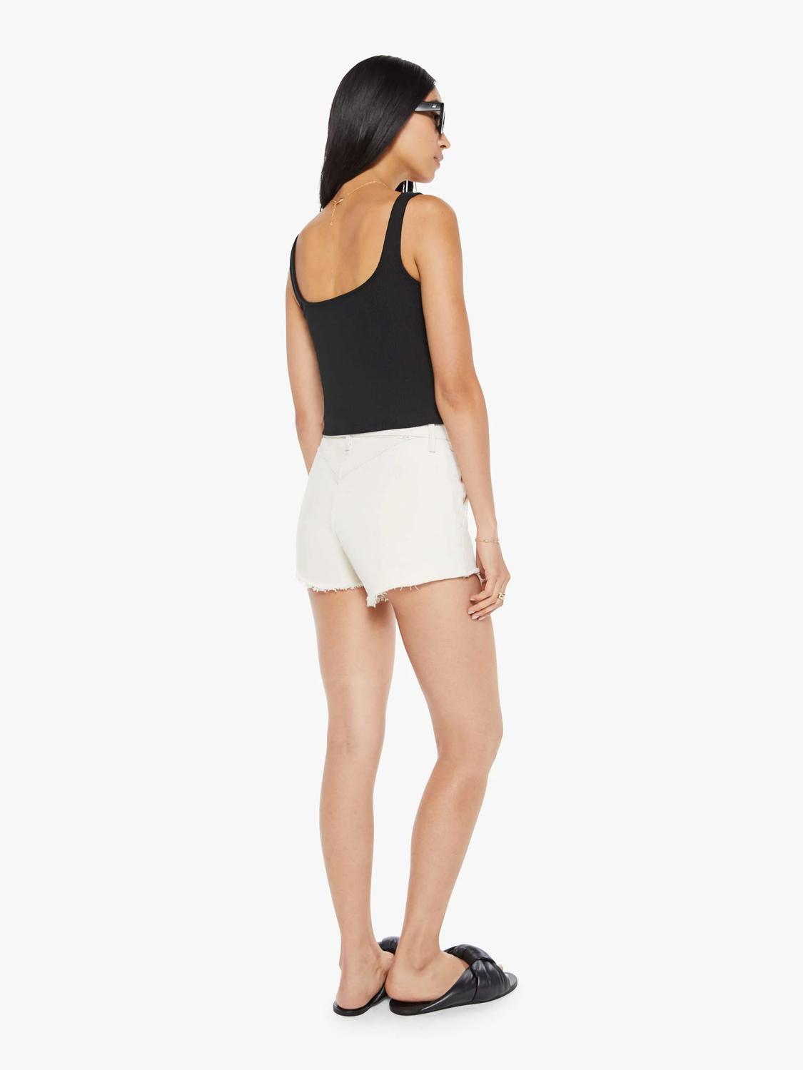Mother - High-waisted Jean Shorts