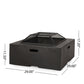 Outdoor 29' Square MgO Wood-Burning Fire Pit, Dark Gray