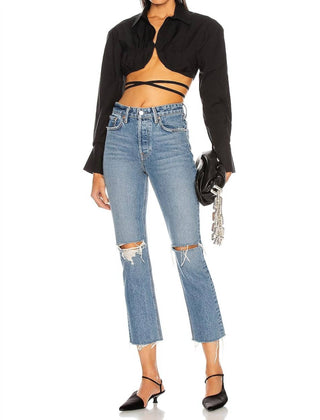 Grlfrnd - Karolina High Rise Straight Crop