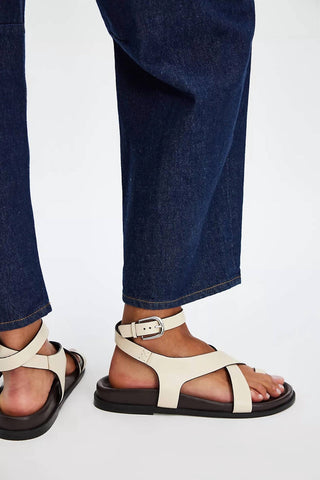 Free People - Women's Anya Criss Cross Footbed Sandals