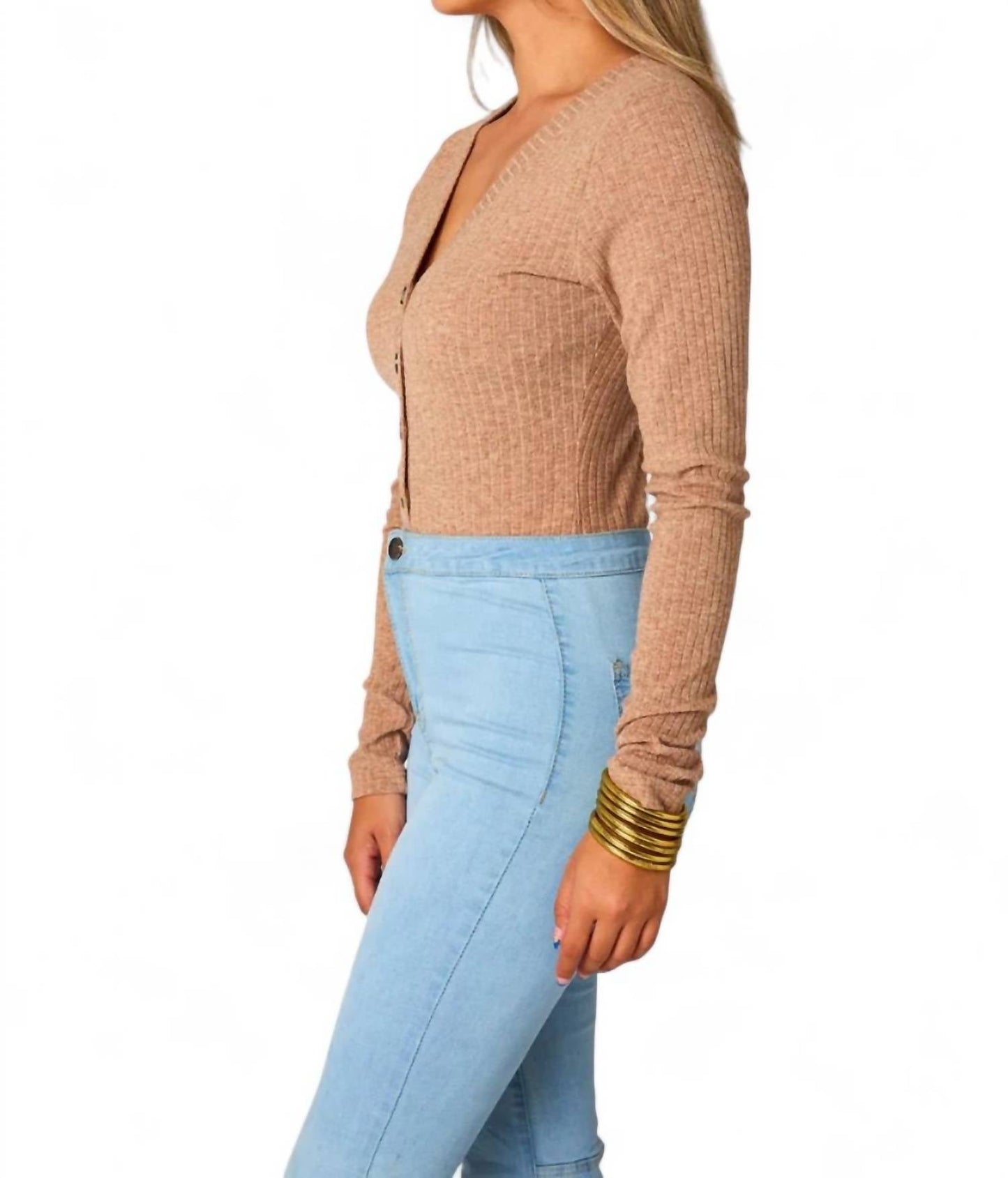 Buddylove - Holly Long Sleeve Button Up Bodysuit