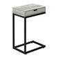 Accent Table, C - Shaped Contemporary Elegant Desig