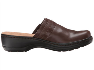 Clarks - Women Hayla Marina Leather Mules Slip On Shoes