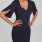 Joseph Ribkoff - Beaded Detail Tulip Sleeve Dress