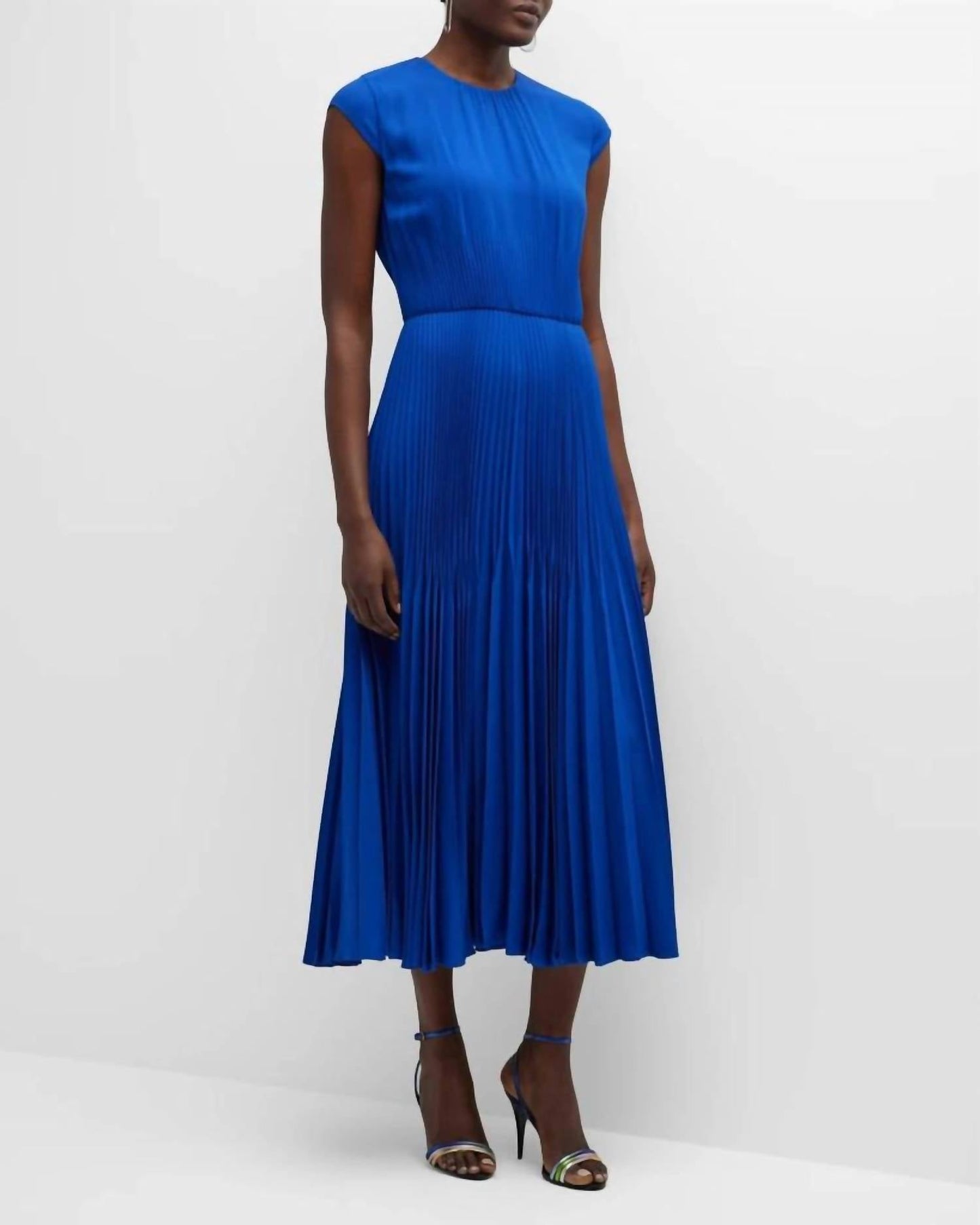Jason Wu - Cap Sleeve Pleated Midi Dress