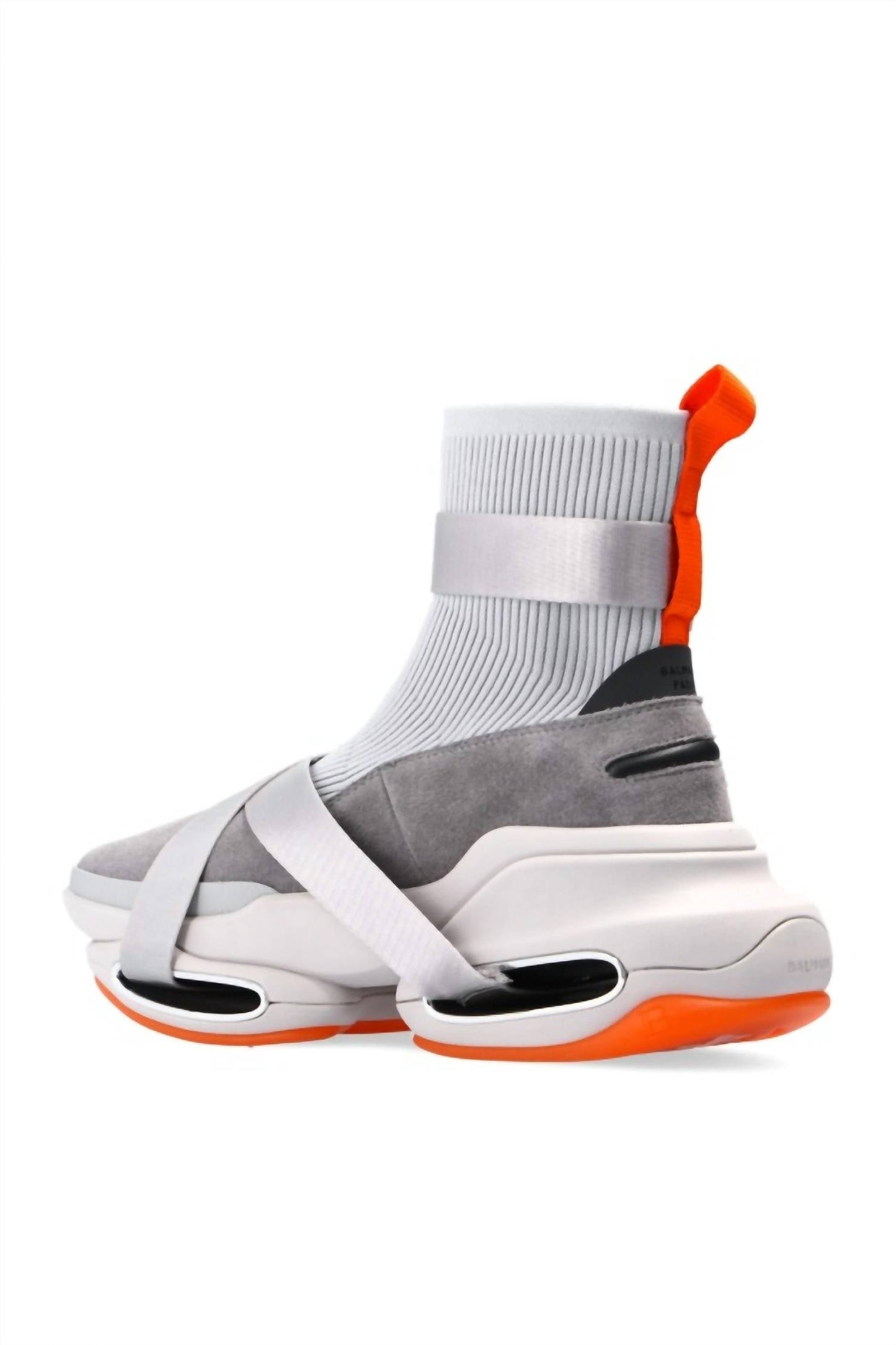 Balmain - Men's B Bold Strap Knit & Suede High-top Sneakers