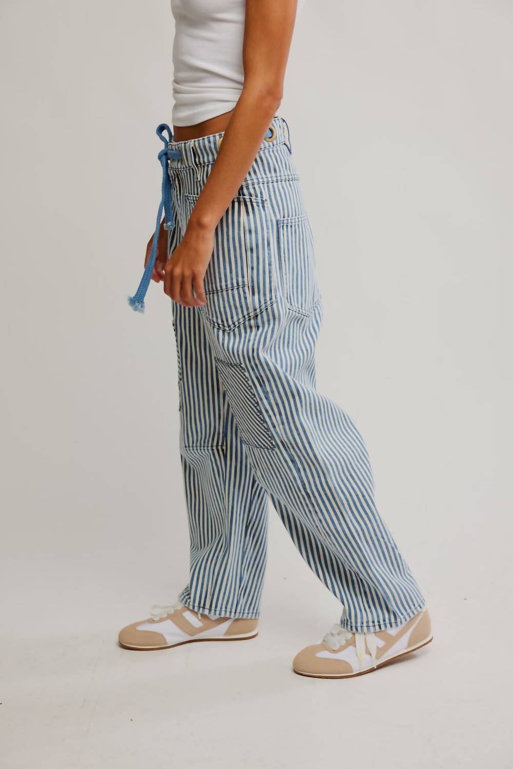 Free People - Moxie Railroad Low-slung Jeans