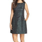 Aidan Mattox - Metallic Jacquard Short Sheath Dress