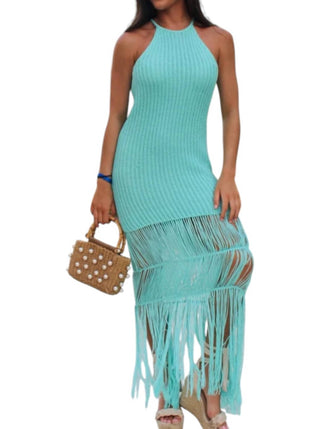 Mable - Crochet Knit Midi Dress