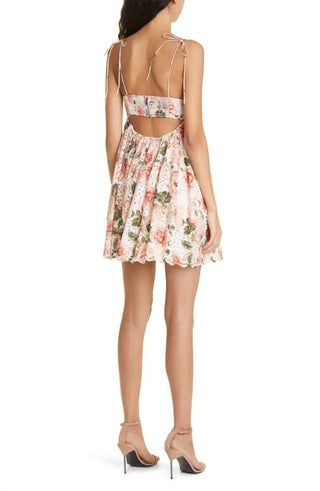 Alice + Olivia - Lorelle Babydoll Tiered Mini Dress