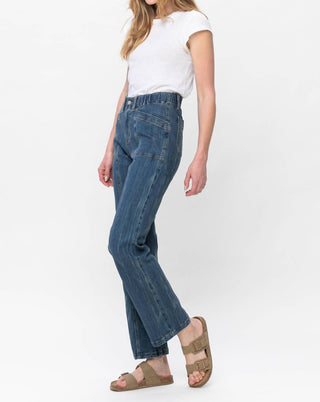 Judy Blue - High Elastic Waist Vintage Straight Leg Jeans