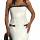 Amanda Uprichard - Strapless Martini Midi Dress