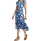 Tommy Hilfiger - Paisley Print Ruffled Midi Dress