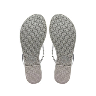 Solei Sea - Women's Indie Soho Silver With Studs Flip Flop