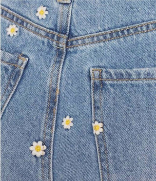 Daze - Far Out High Rise Wide Daisy Jeans
