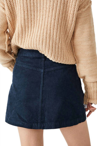 Free People - RAY CORD MINI SKIRT