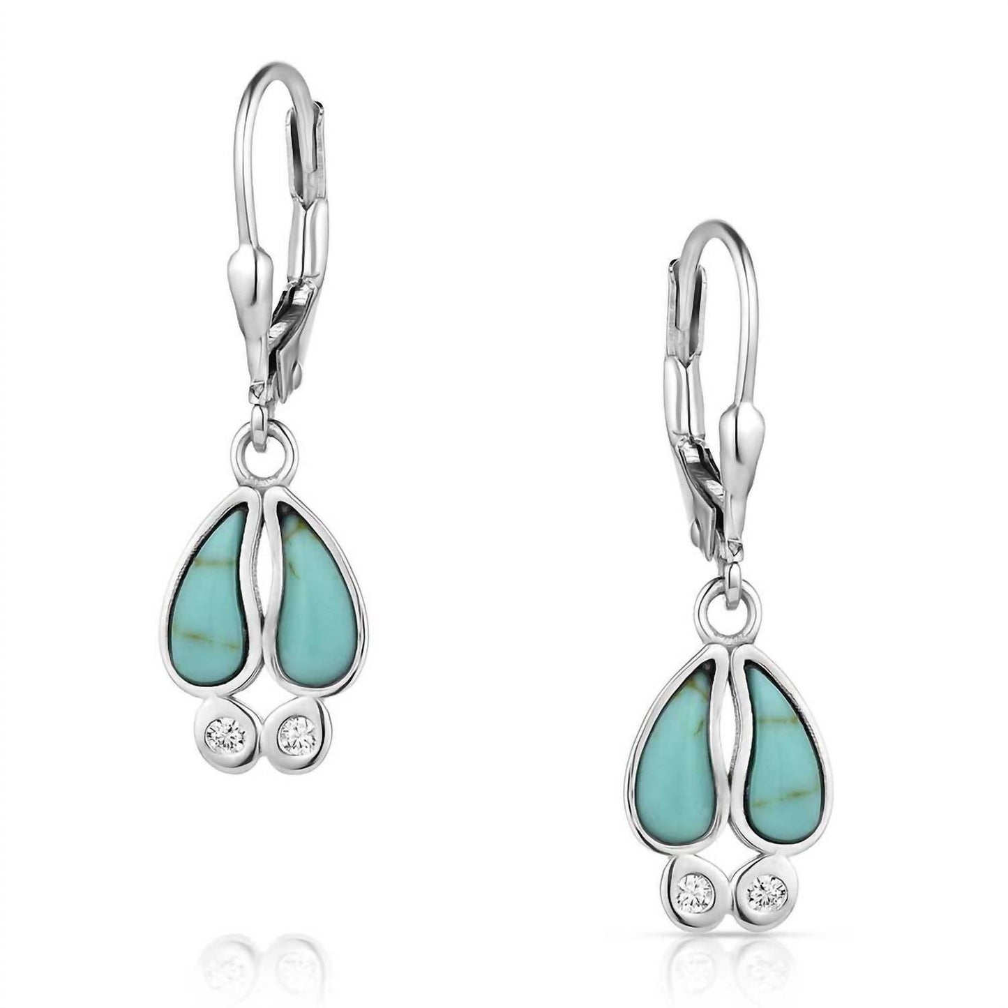 Montana Silversmiths - Women's Trackers Trail Turquoise Earrings