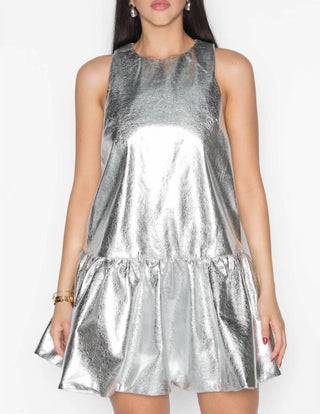 Beulahstyle - Metallic Party Mini Dress