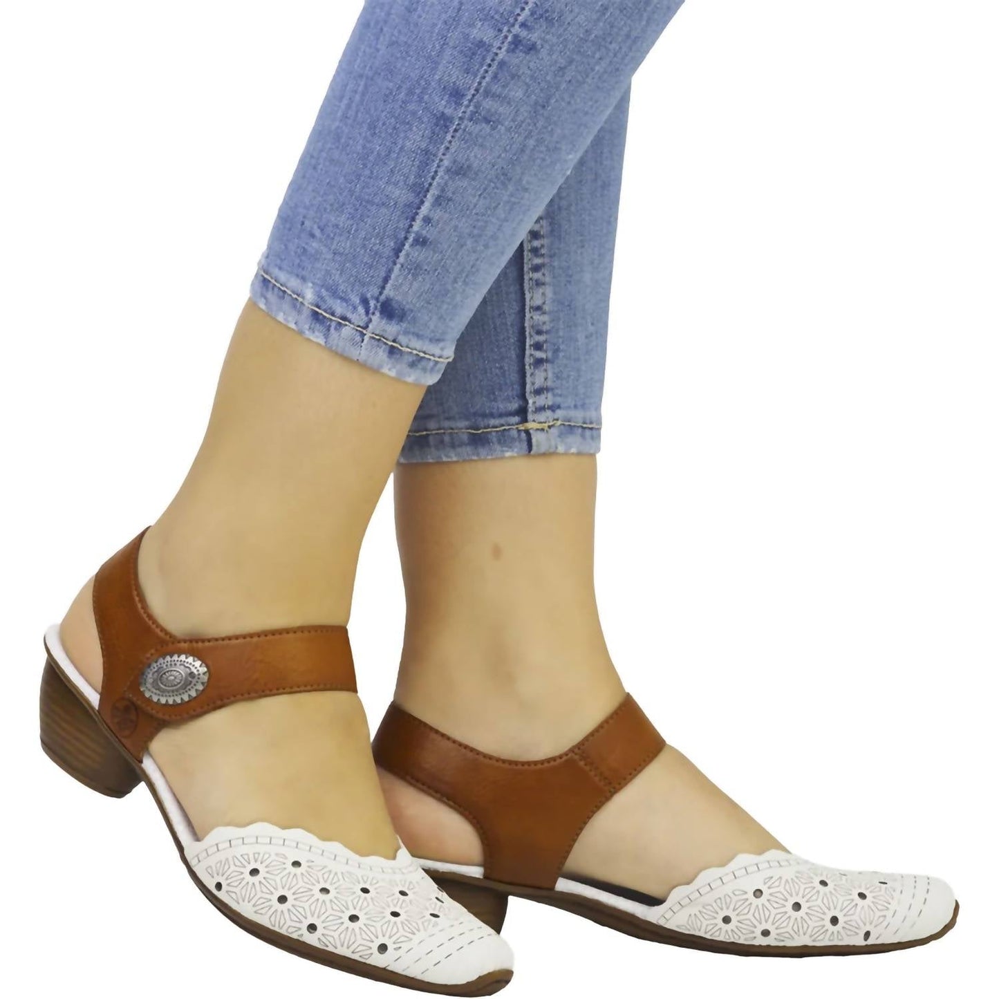 Rieker - Women's Mirjam Low-heeled Leather Shoes