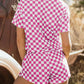 Aapparella - Women's Checkered 2-piece Skort Set