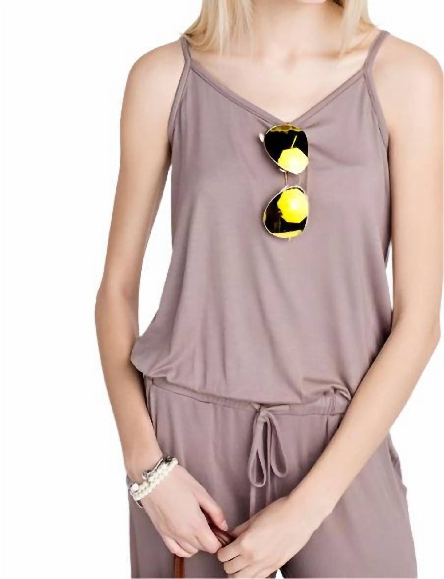 12Pm By Mon Ami - Soft Solid Jumpsuit