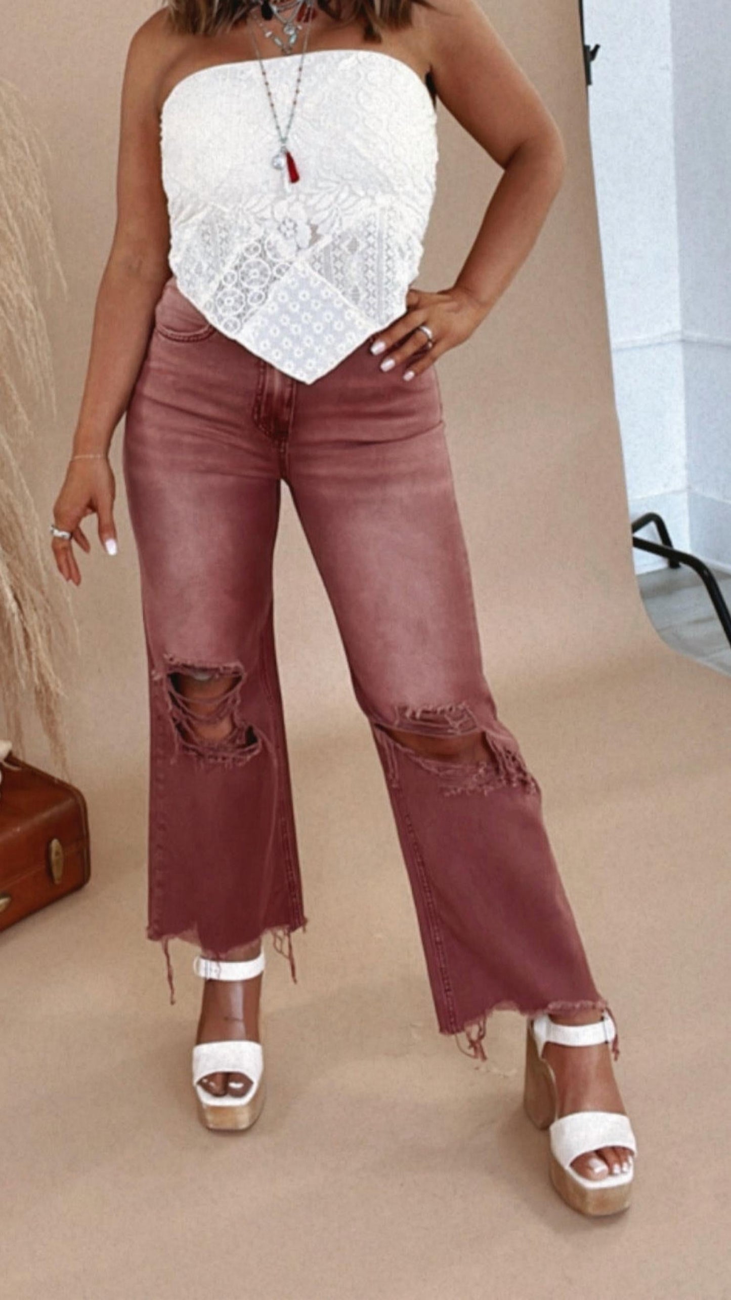 Vervet By Flying Monkey - Brooks Distressed Jean