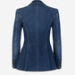 Alexander Mcqueen - Cotton Denim Blazer