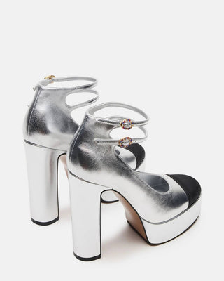 Steve Madden - Women's Peyton Genuine Leather Cap Toe Platform Hi Heels