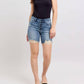 Judy Blue - Button Fly Mid Lengthshorts With Destroy