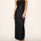 B.Right - Strapless Column Maxi Dress With Plisse Bust Detail