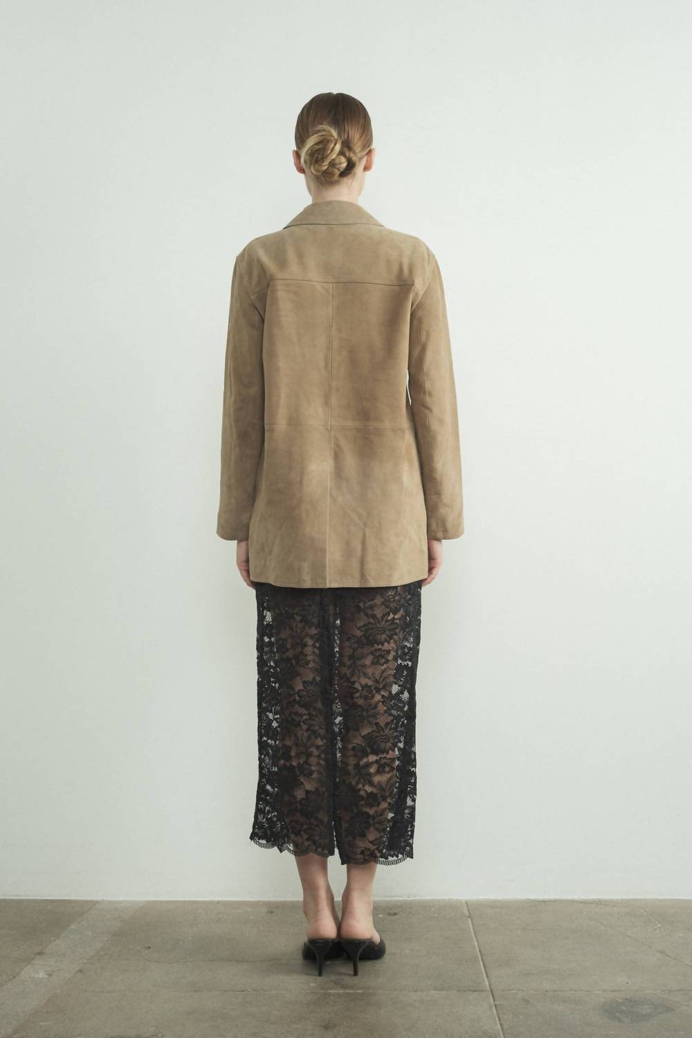 Aaron & Amber - Faux Suede Blazer