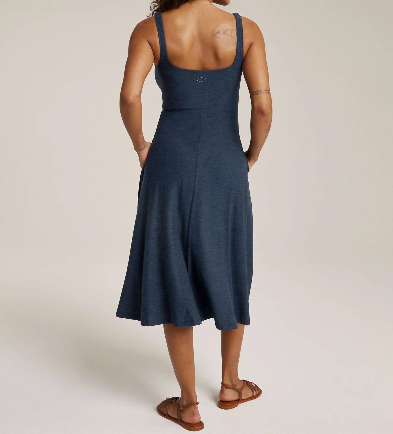 Beyond Yoga - Featherweight At The Ready Square Neck Dress