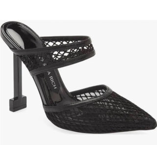 Jessica Rich - Women's Ysabelle Fishnet Pointed Toe Heels