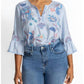Johnny Was - WOMEN'S RUFFLE SLEEVE BLOUSE NEILLY PLUS