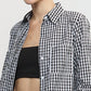 Enza Costa - Textured Gingham Shirt