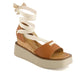 Andrea - Women's Ribbon Lace Platform Wedge Sandals