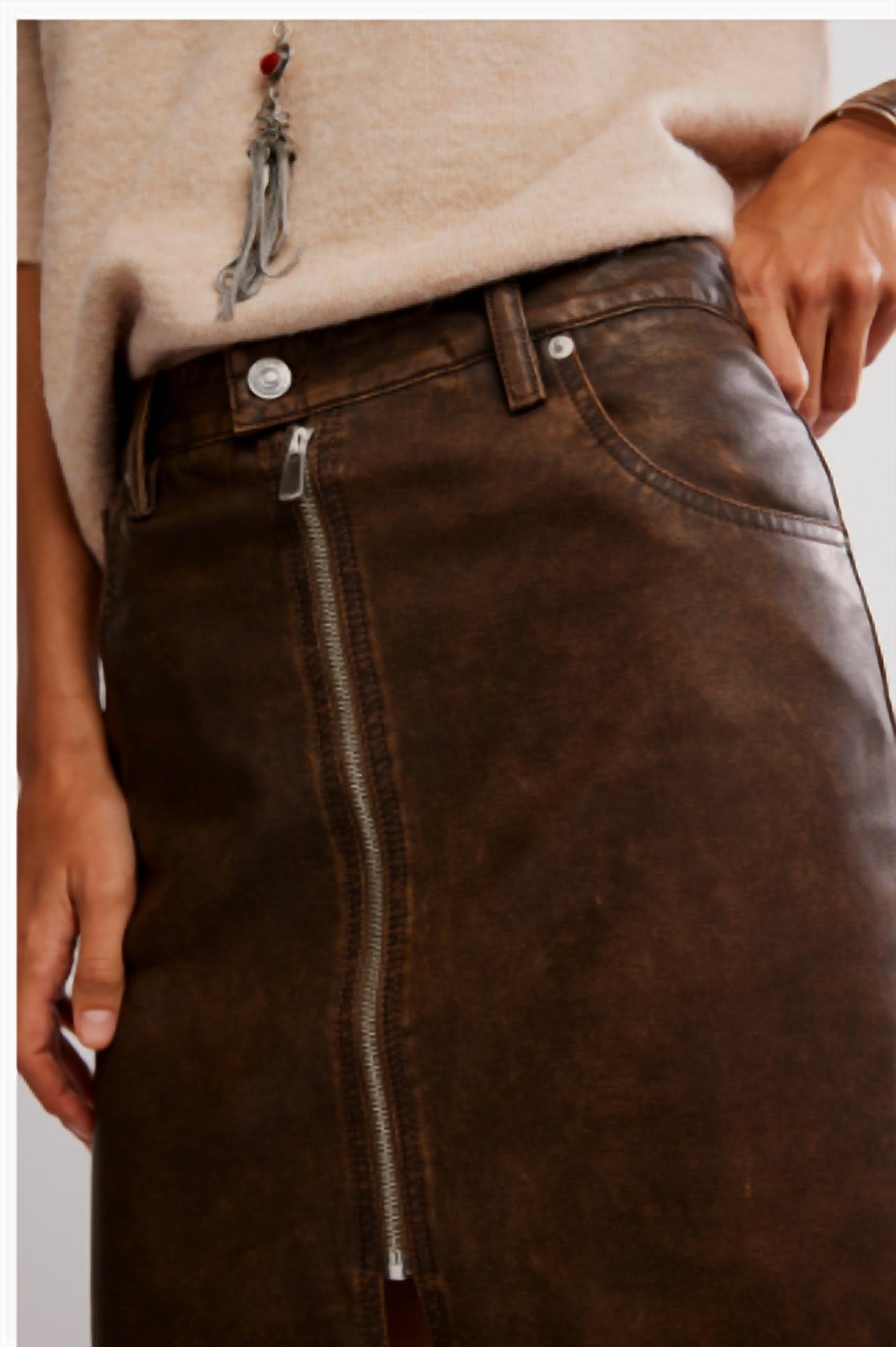 Free People - Sycamore Vegan Midi Skirt