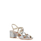 Laurence Dacade - JANET Bi-color metallic leather sandal