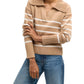 Veronica Beard - Jovie Striped Polo Pullover Sweater