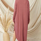 Entro - Ribbed Pocket Midi Dress Marsala