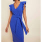 Nation Ltd - ORIANA RUFFLED SASH DRESS