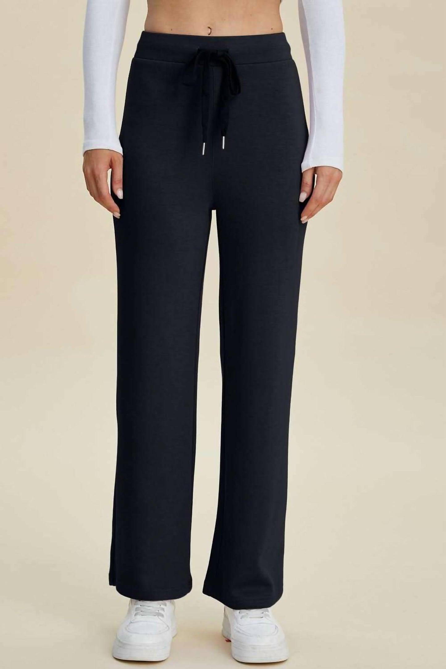 Basic Bae - Full Size Air Scuba Drawstring Wide Leg Pants