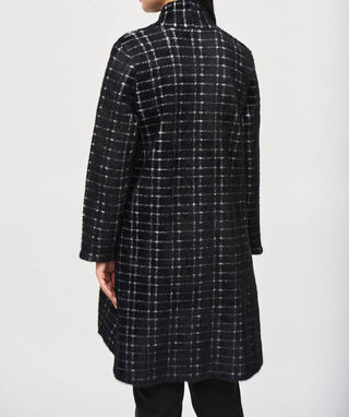 Joseph Ribkoff - Bohemian Windowpane Blend Coat