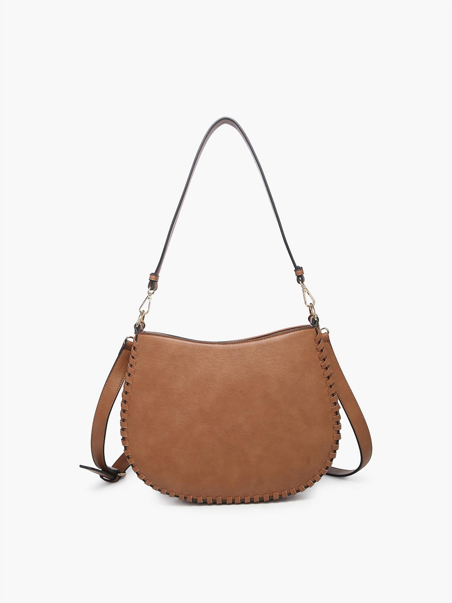 Jen & Co. - Raquel Whipstitch Trim Saddle Bag