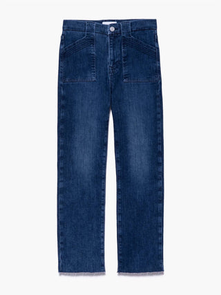 Frame - LE HIGH STRAIGHT TRAPUNTO JEANS