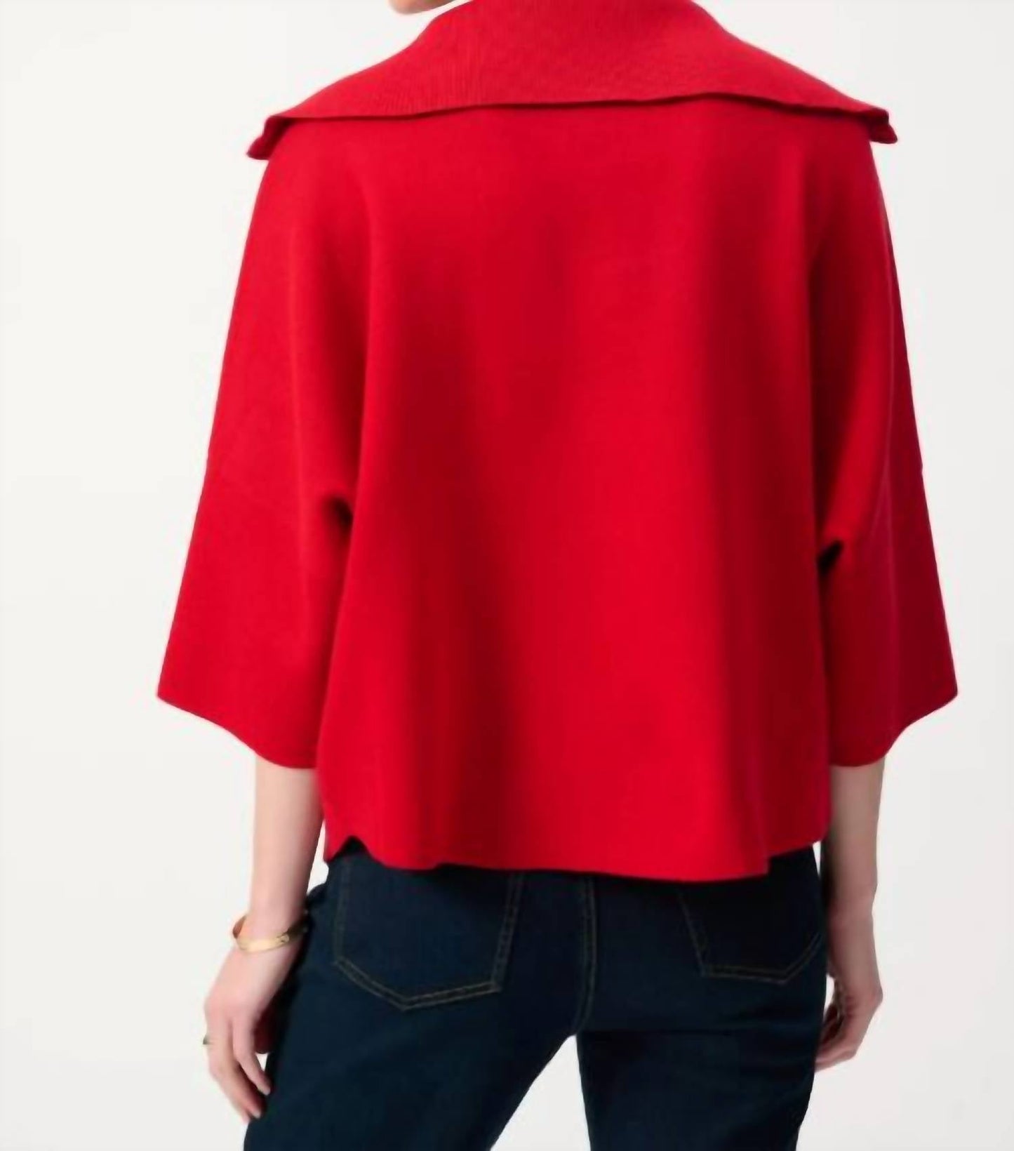 Joseph Ribkoff - Jacquard Zipped Collar Sweater