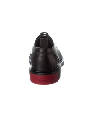 Valentino Garavani - Men's V Logo Calf Leather Derby Dress Shoes